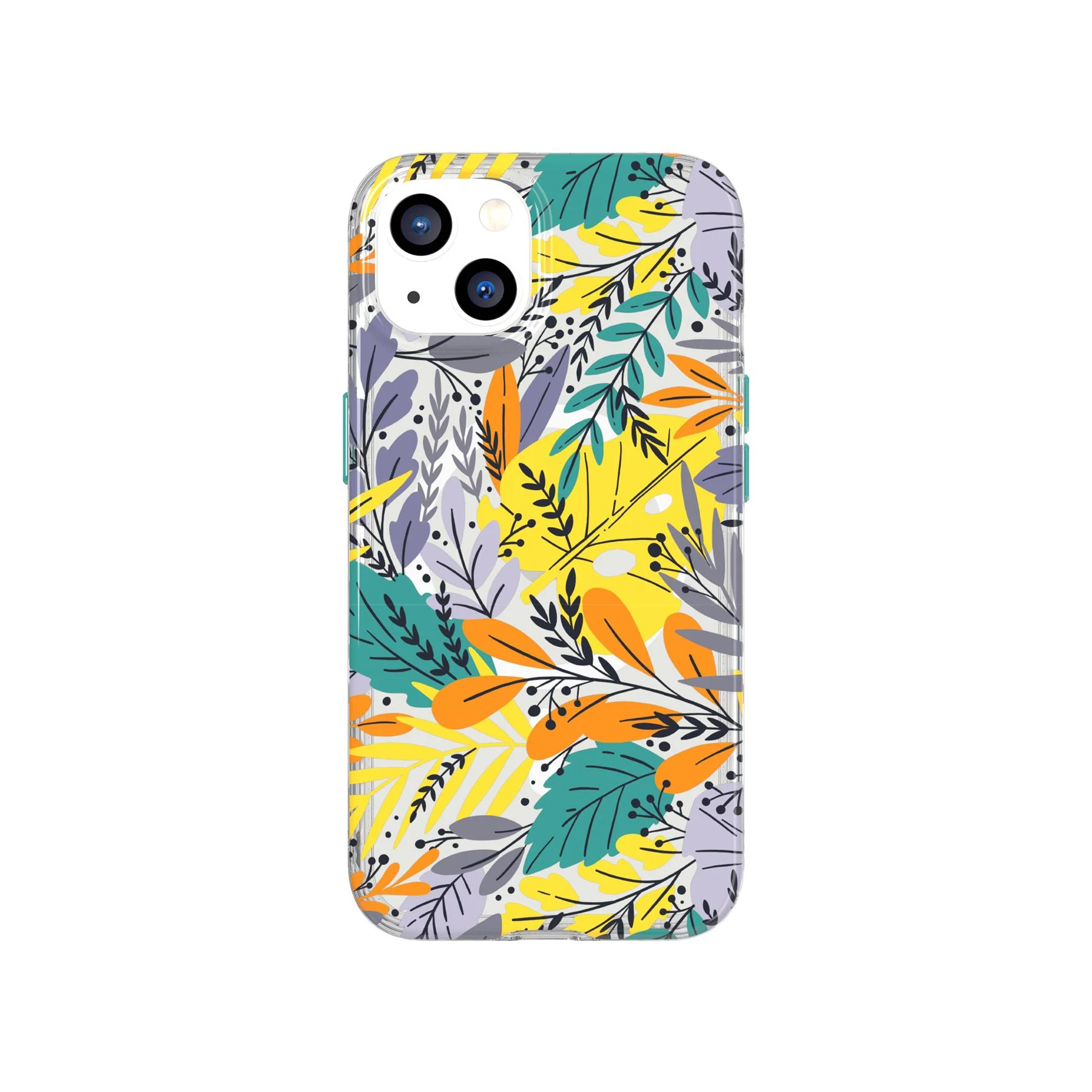 EvoArt - Apple iPhone 13 Case MagSafe Compatible - Green Leaf