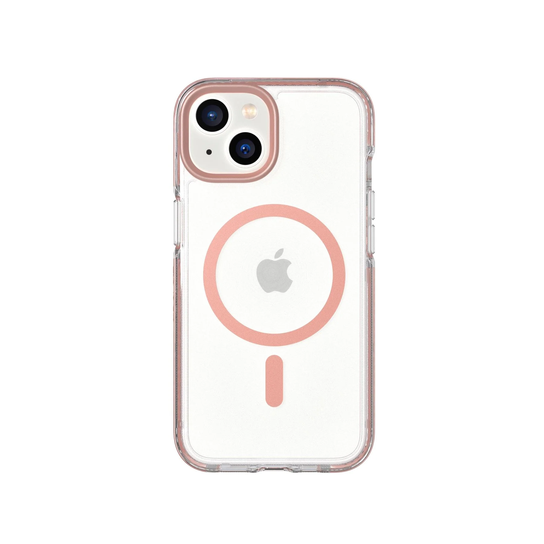EvoCrystal MagSafe - Apple iPhone 17e/16e/15/14/13 Case - Clear/Rose Gold