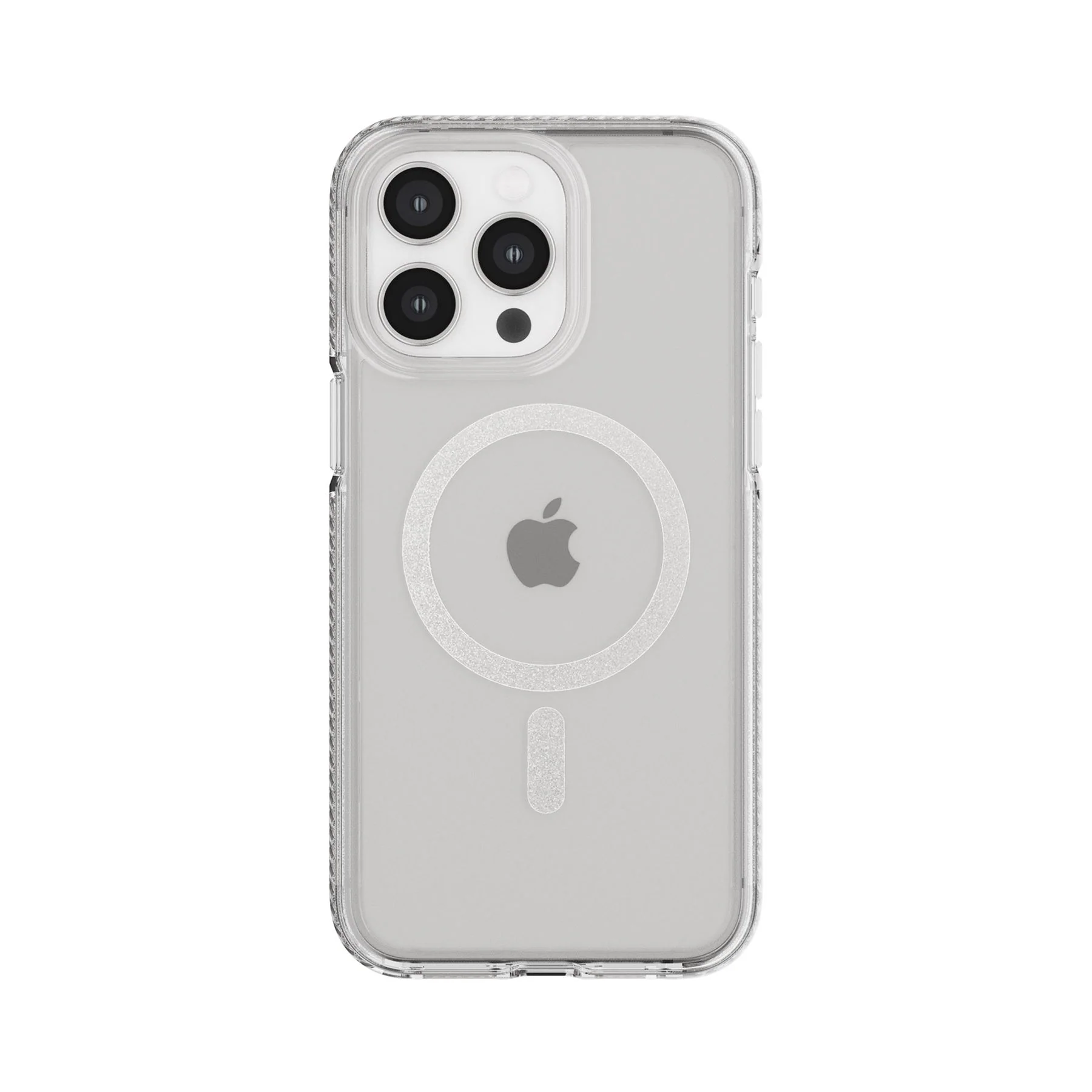 EvoCrystal - Apple iPhone 15 Pro Max Case MagSafe Compatible - White Titanium