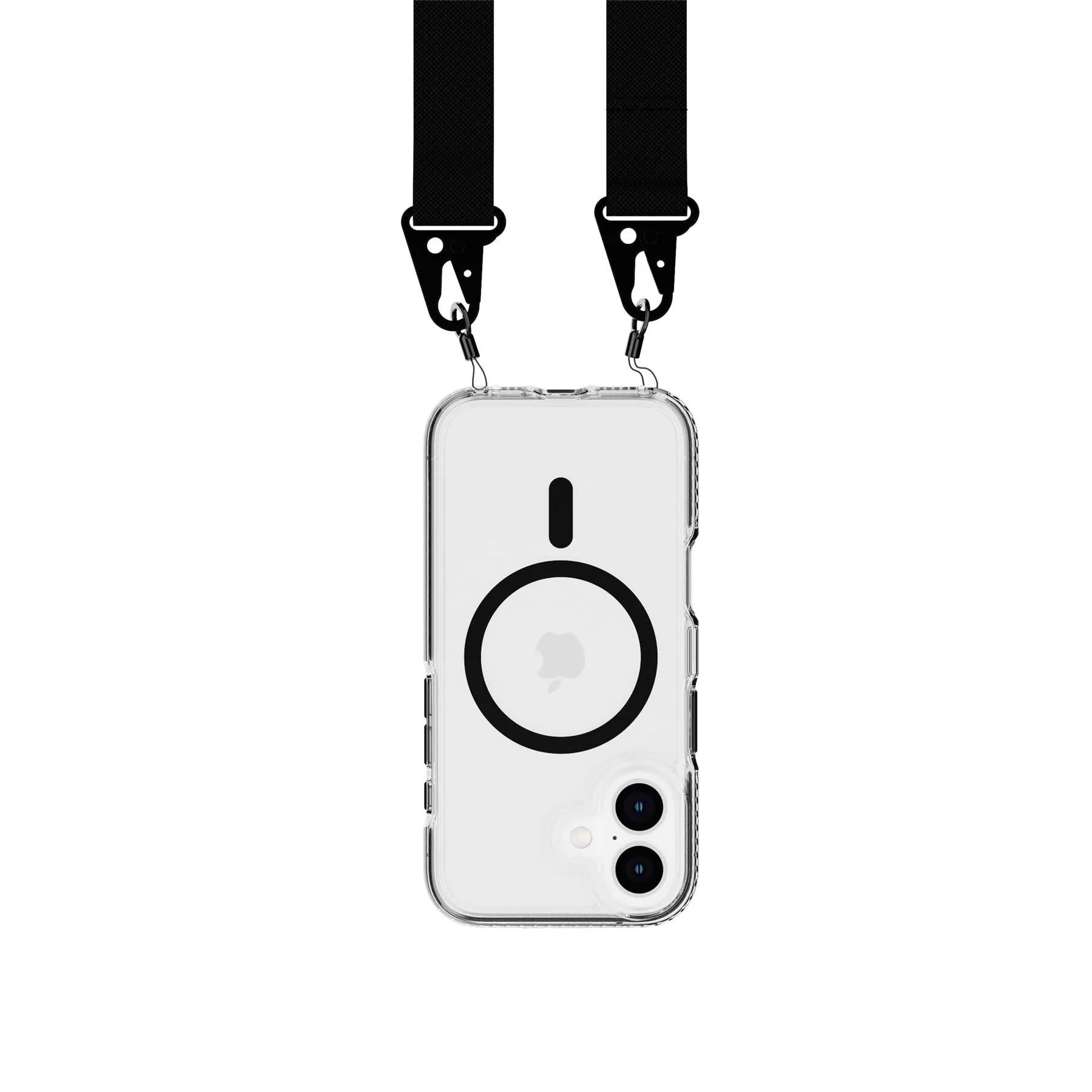 EvoCrystal - Apple iPhone 16 Case with Cross-Body - Black - Image 2