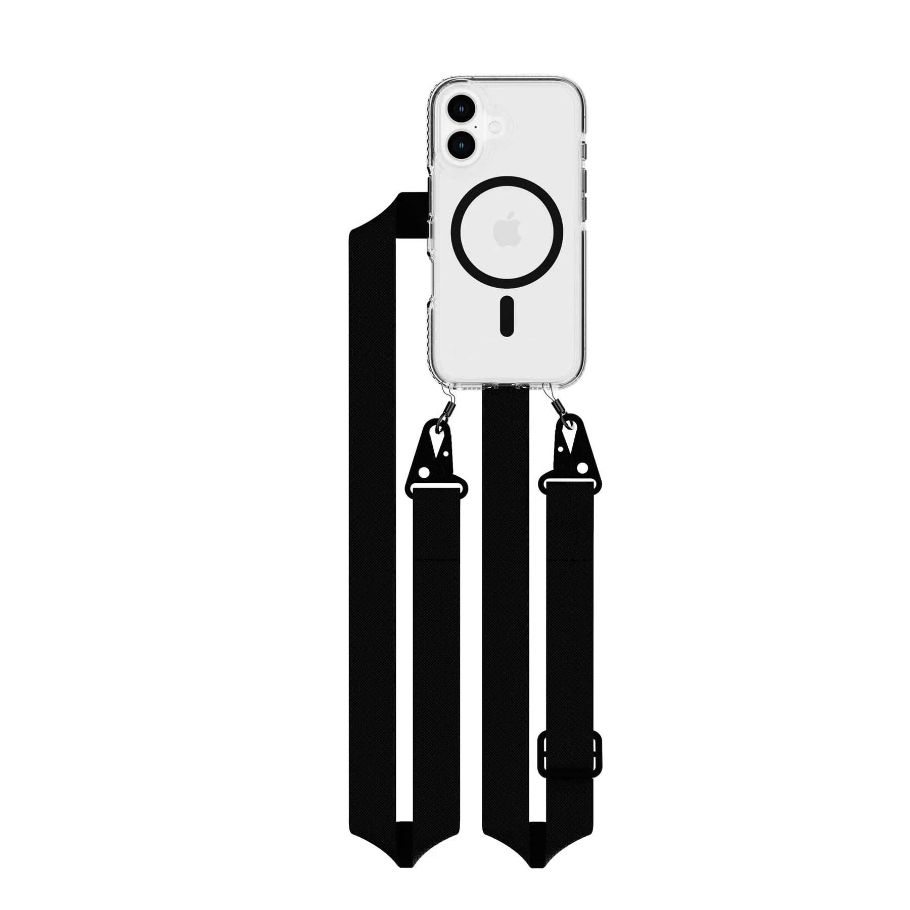 EvoCrystal - Apple iPhone 16 Case with Cross-Body - Black - Image 4
