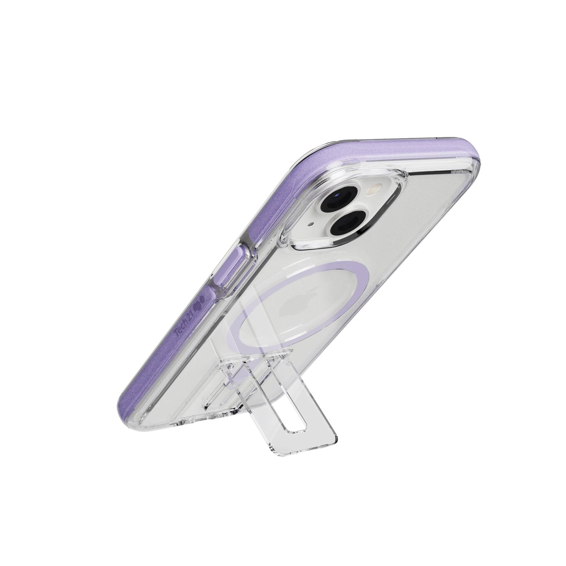EvoCrystal Kick MagSafe - Apple iPhone 17e/16e/15/14/13 Case - Clear/Lilac - Image 4