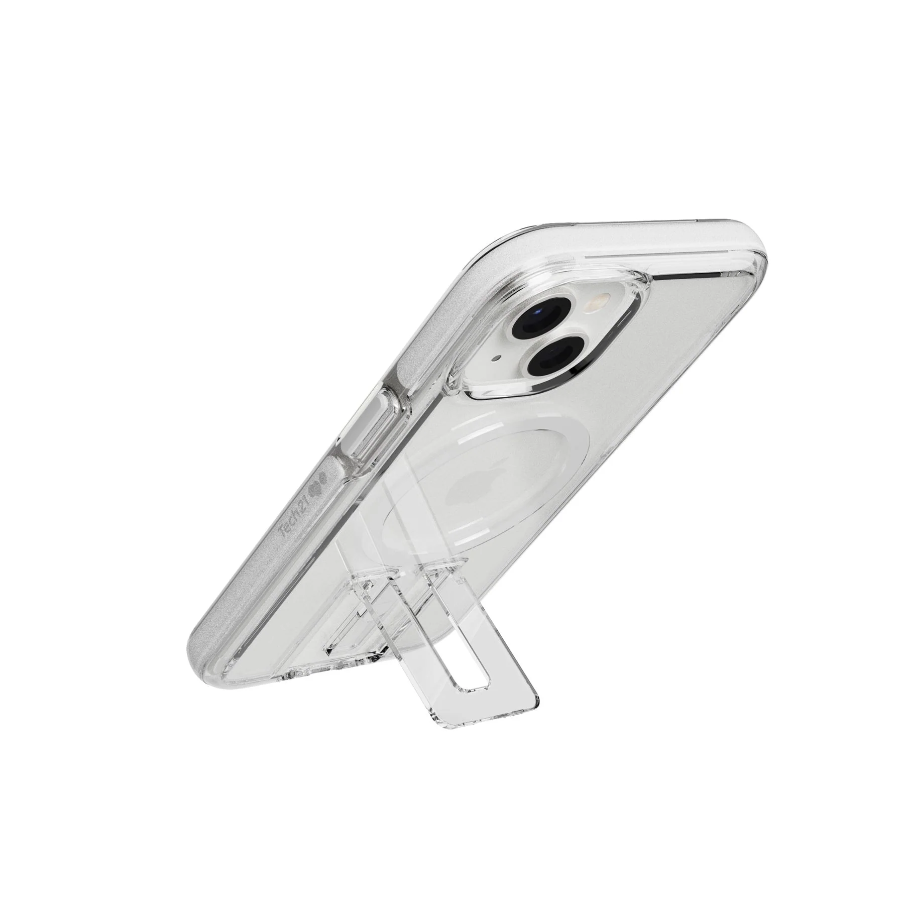 EvoCrystal Kick MagSafe - Apple iPhone 17e/16e/15/14/13 Case - Clear/White - Image 4