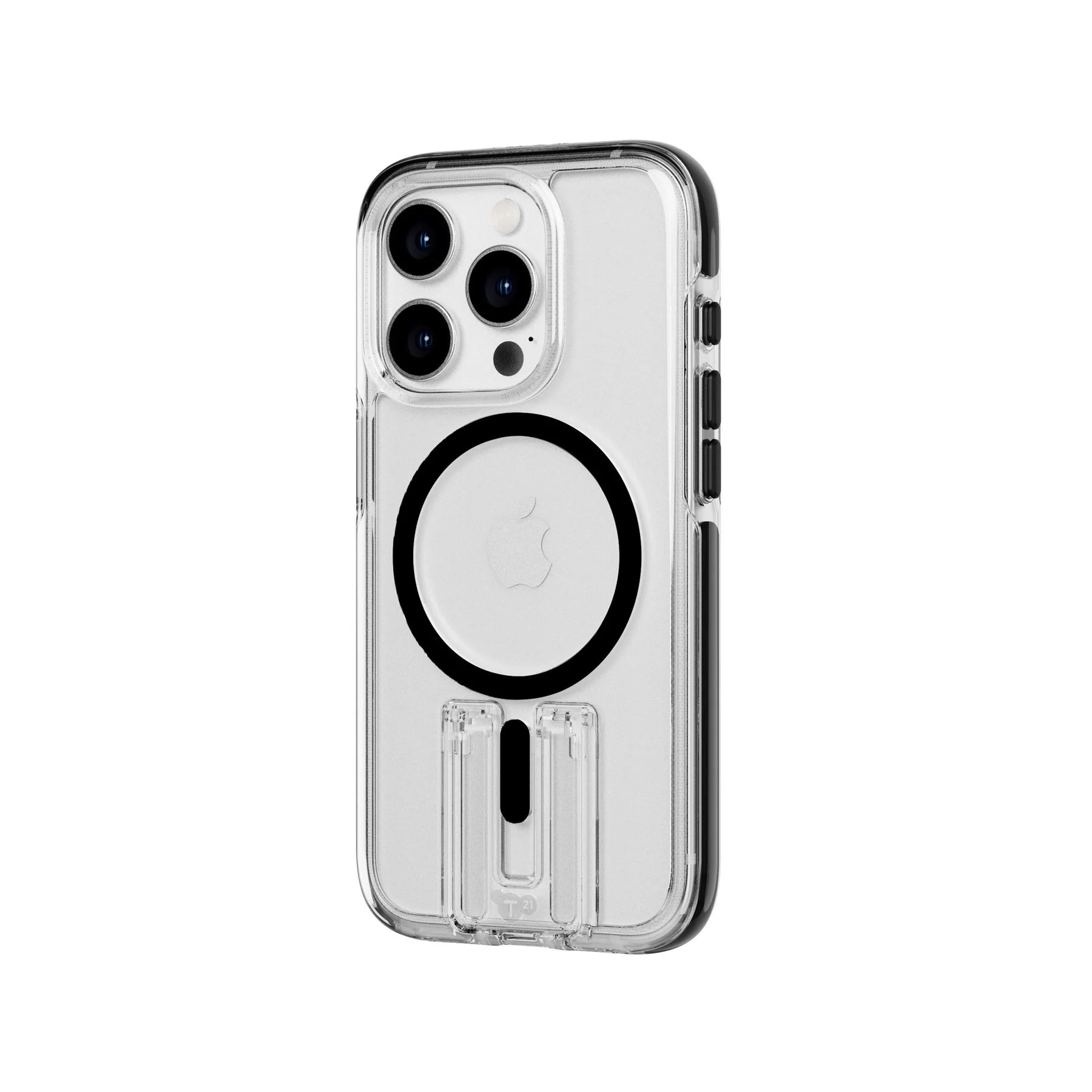 EvoCrystal Kick - Apple iPhone 15 Pro Case MagSafe Compatible - Clear Black - Image 5