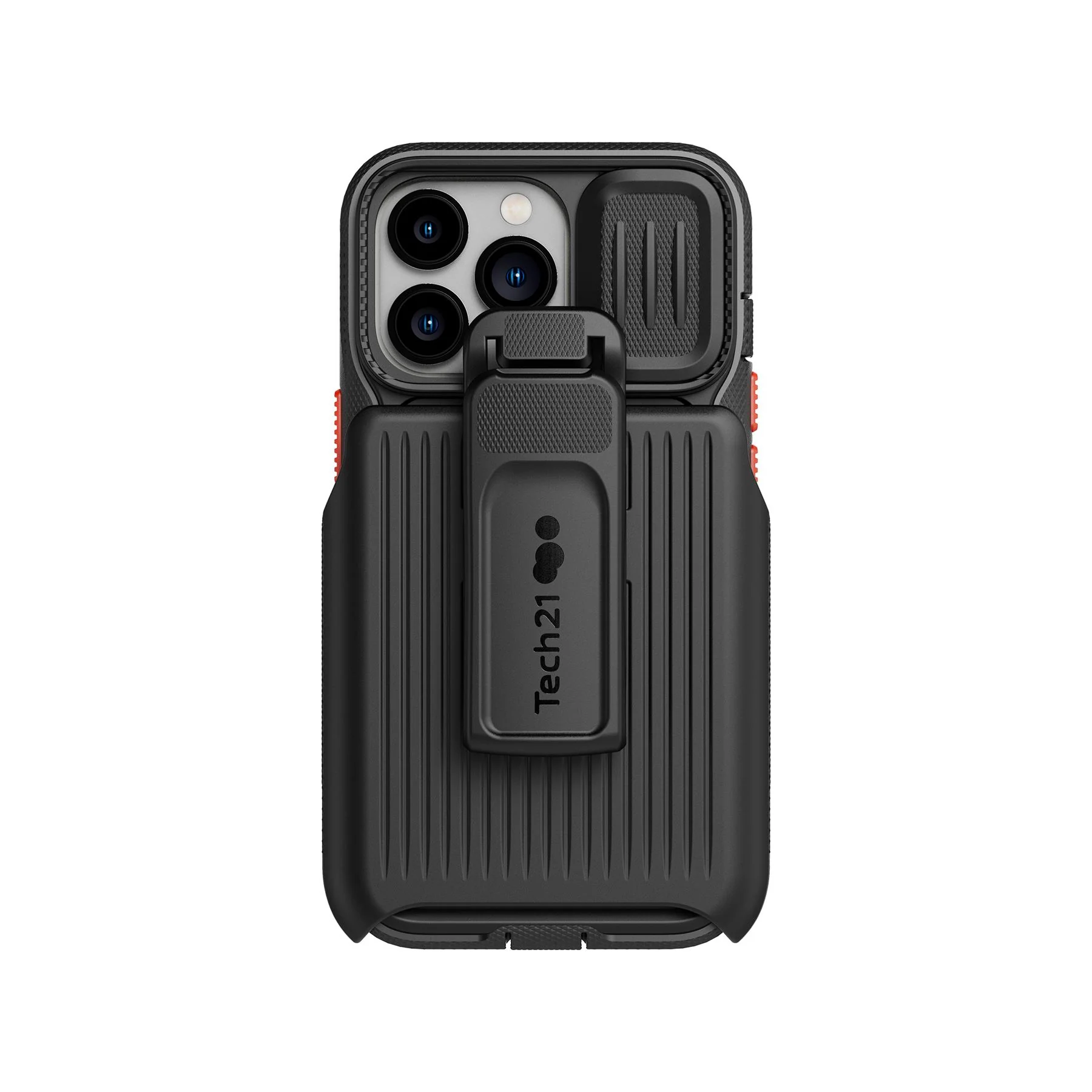 EvoMax - Apple iPhone 13 Pro Case with Holster - Off Black