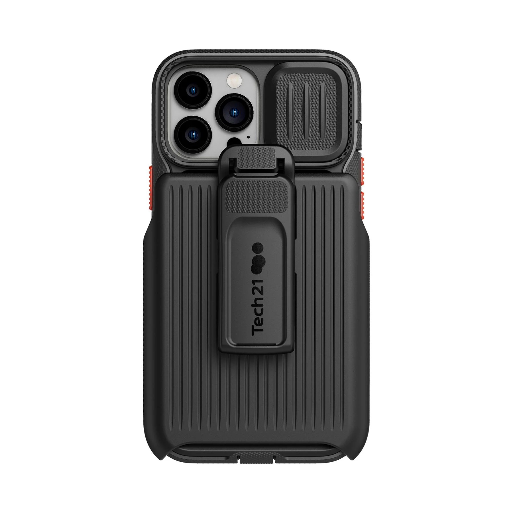 EvoMax - Apple iPhone 13 Pro Max Case with Holster - Off Black