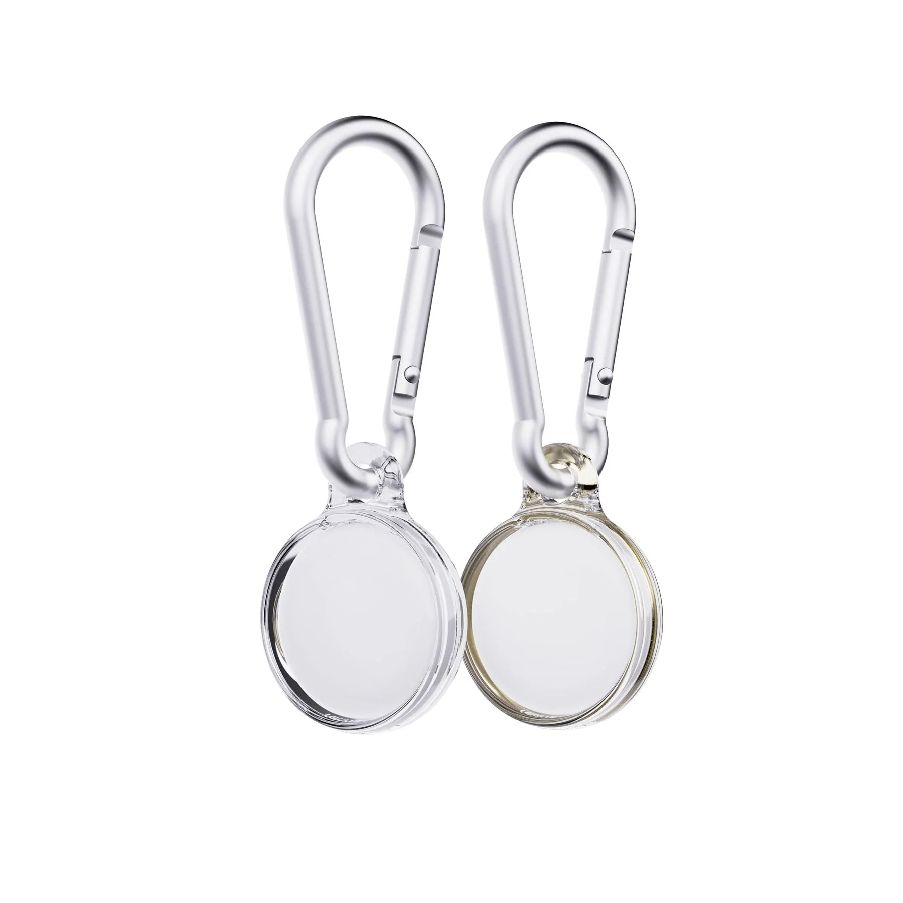 EvoPop - Apple AirTag Case Bundle (x2) - Gold & Clear - Image 2