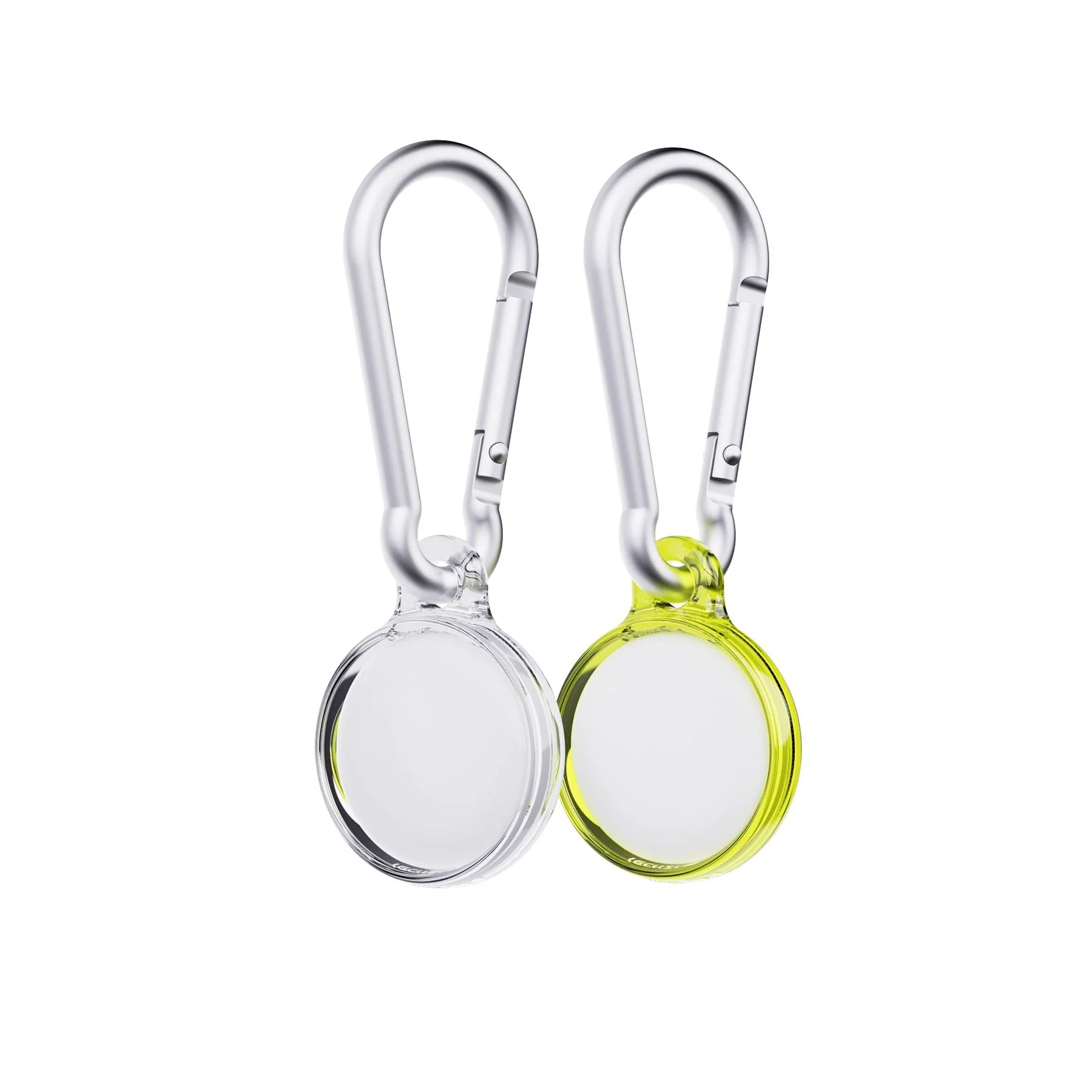 EvoPop - Apple AirTag Case Bundle (x2) - Cyber Lime & Clear - Image 2