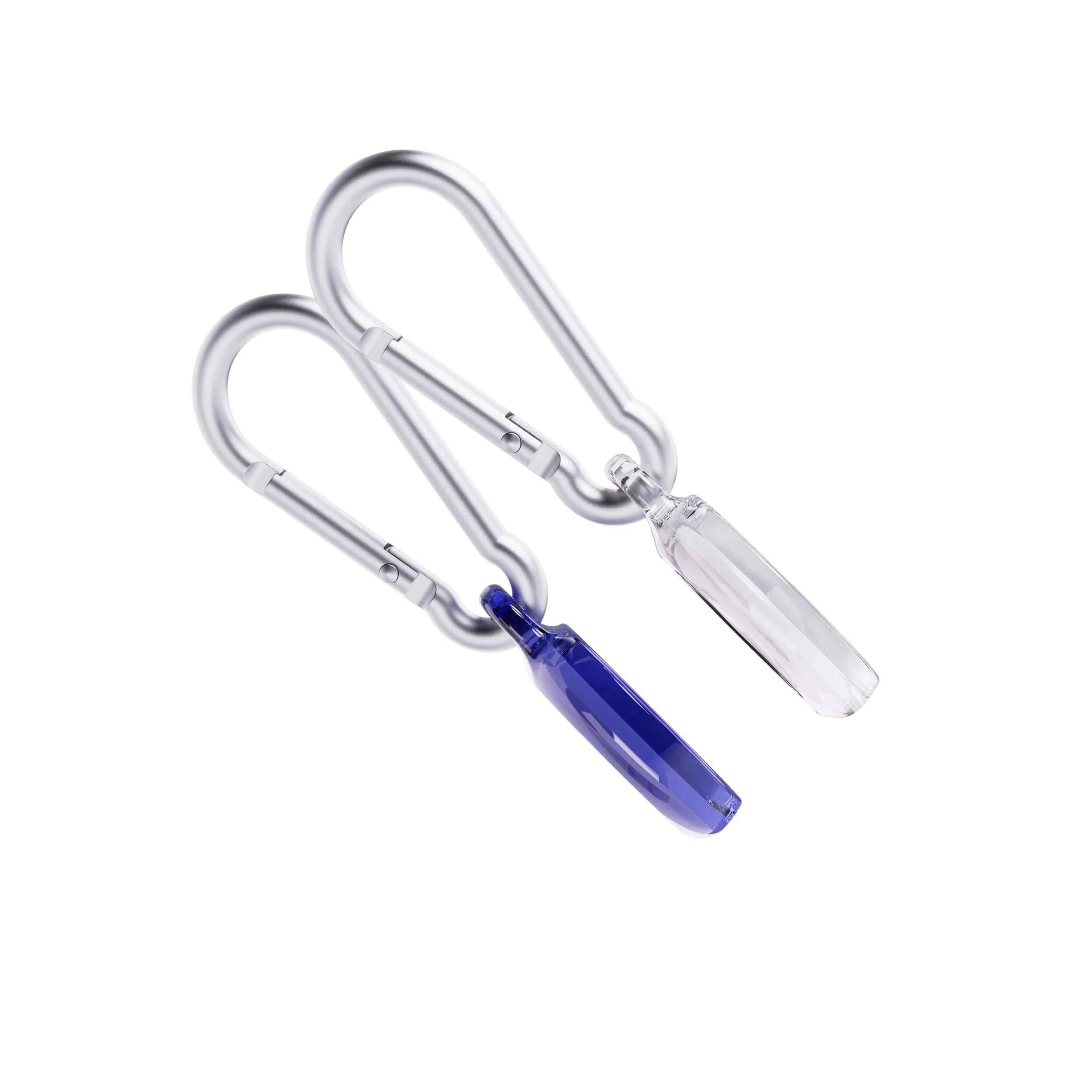 EvoPop - Apple AirTag Case Bundle (x2) - Electric Blue & Clear - Image 4