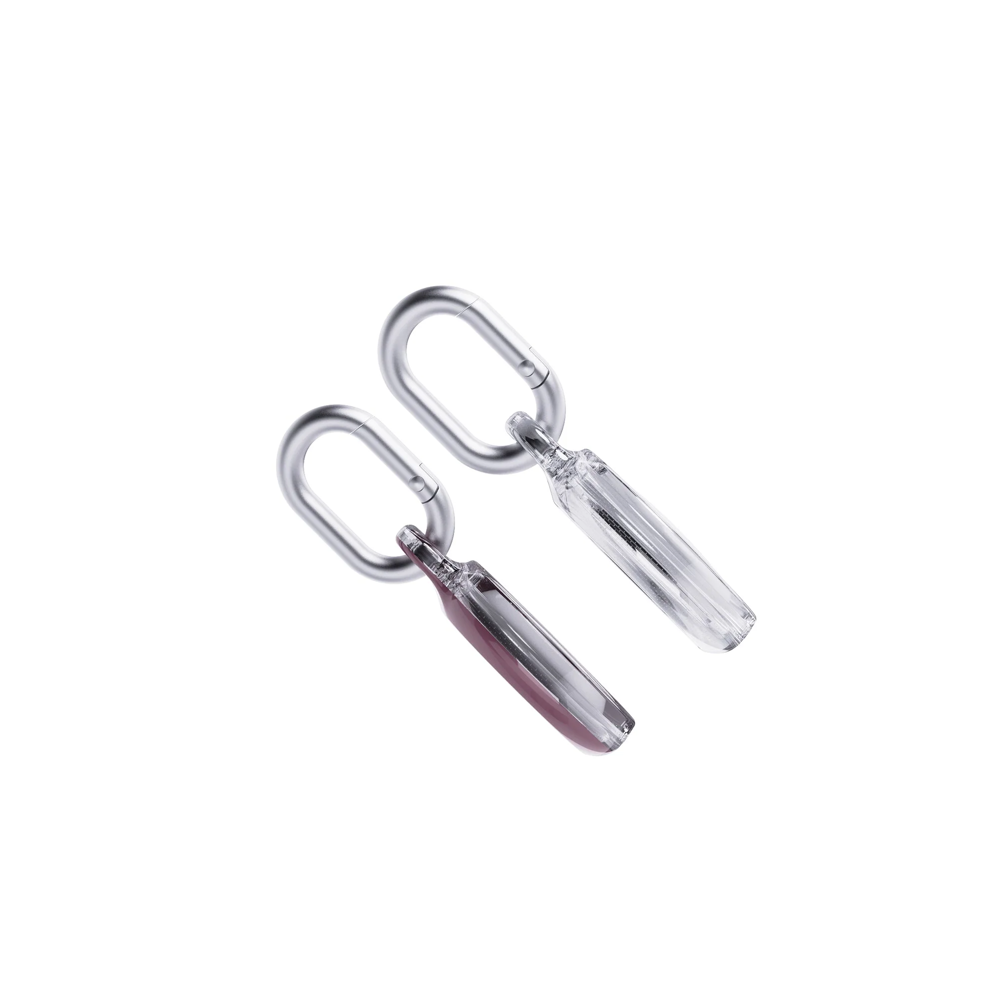 EvoPop - Apple AirTag Case Bundle (x2) - Quartz Pink & Clear - Image 4