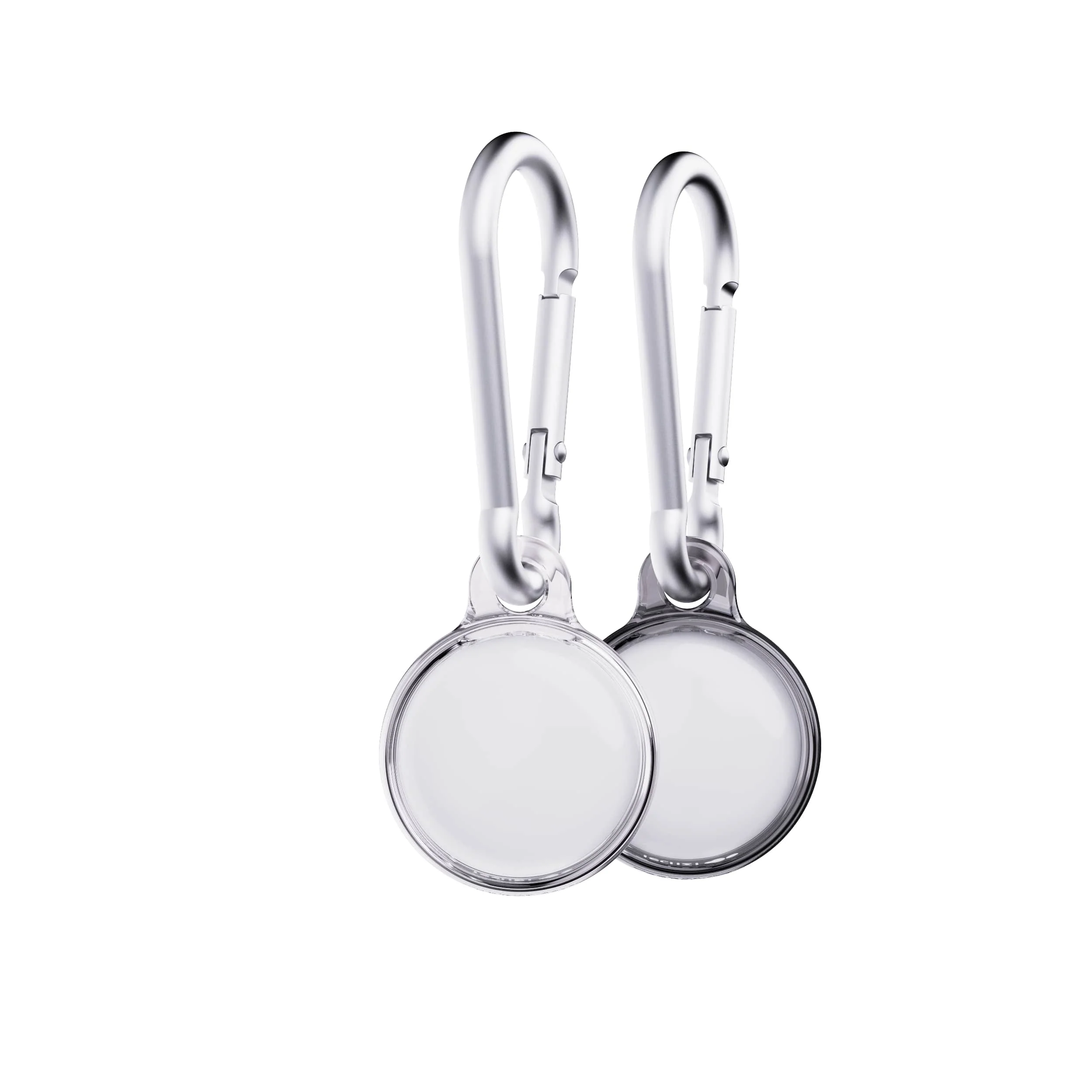 EvoPop - Apple AirTag Case Bundle (x2) - Space Grey & Clear - Image 5