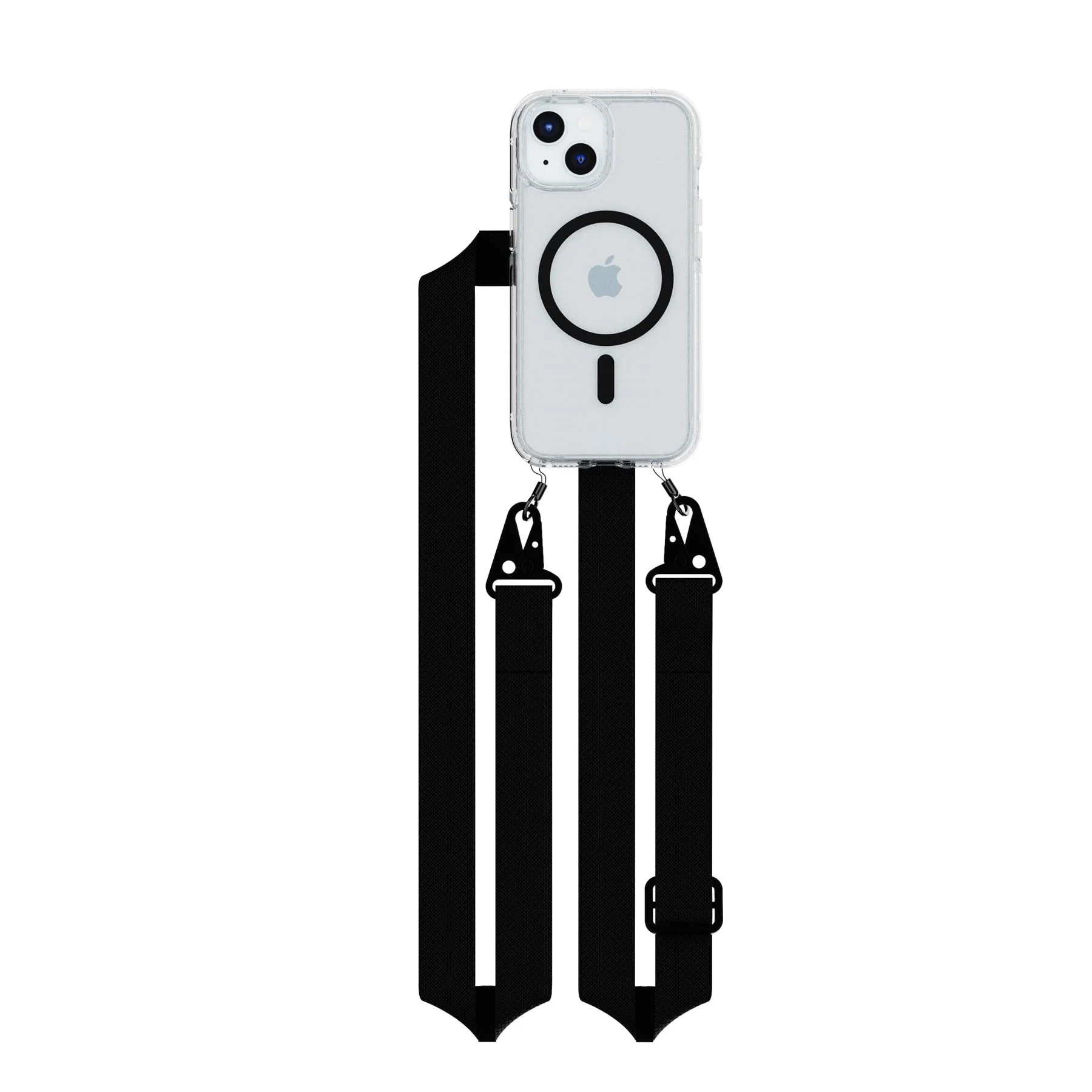 FlexQuartz MagSafe + Cross-Body - Apple iPhone 17e/16e/15/14/13 Bundle - Clear/Black - Image 3