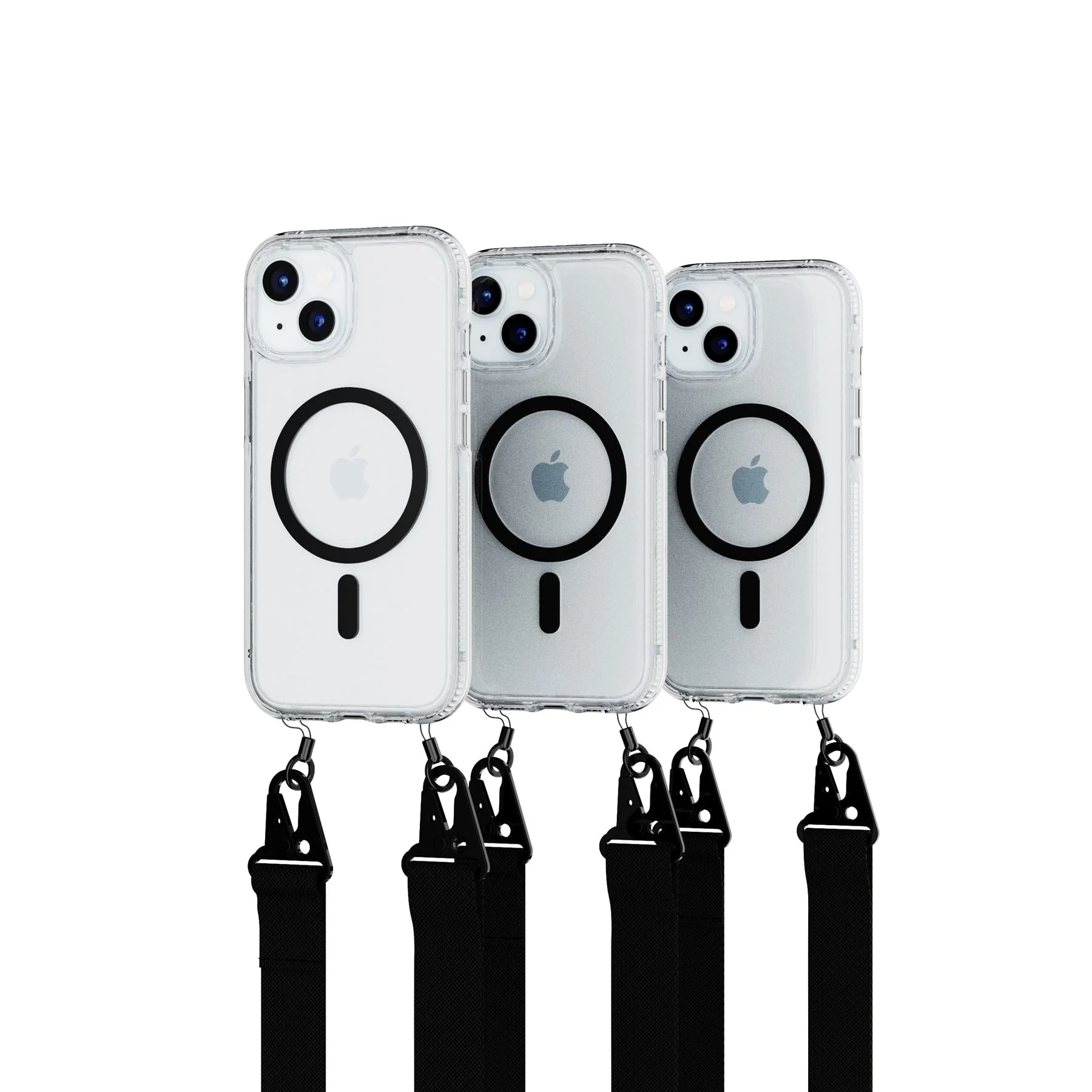 FlexQuartz MagSafe + Cross-Body - Apple iPhone 17e/16e/15/14/13 Bundle - Clear/Black - Image 4