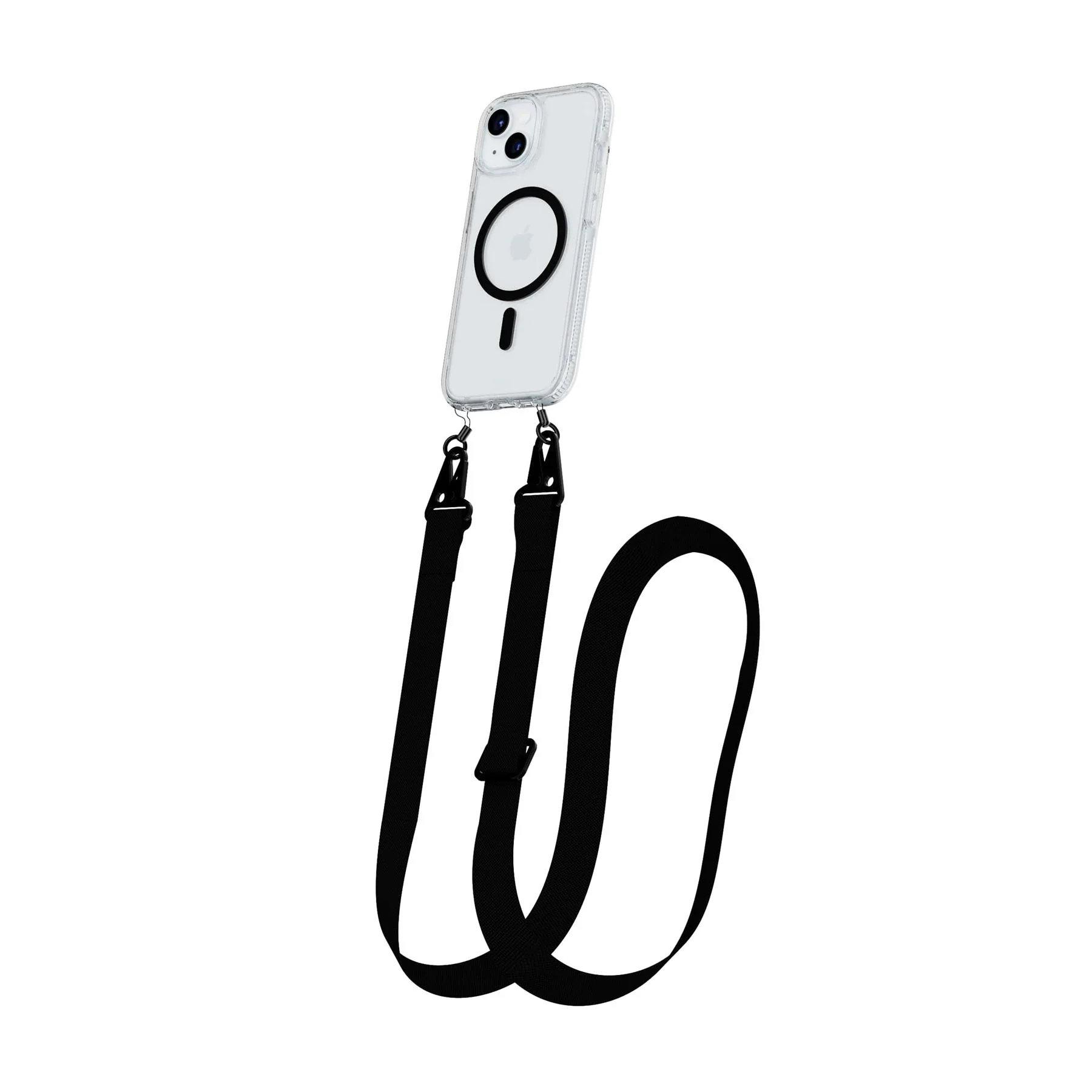FlexQuartz MagSafe + Cross-Body - Apple iPhone 17e/16e/15/14/13 Bundle - Clear/Black - Image 5