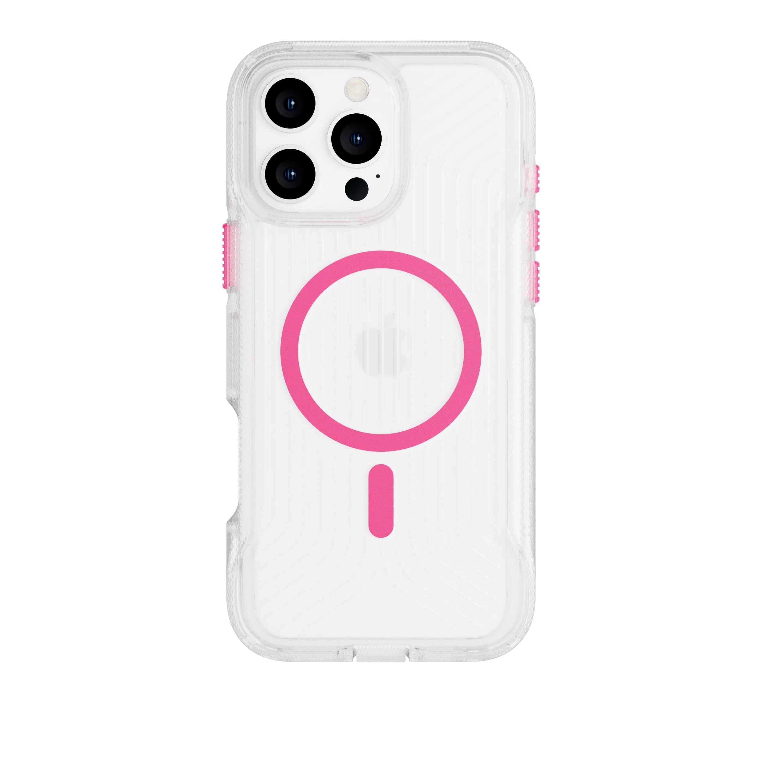 FlexPro - Apple iPhone 16 Pro Max Case MagSafe Compatible - Neon Pink/Orange Glow in the Dark