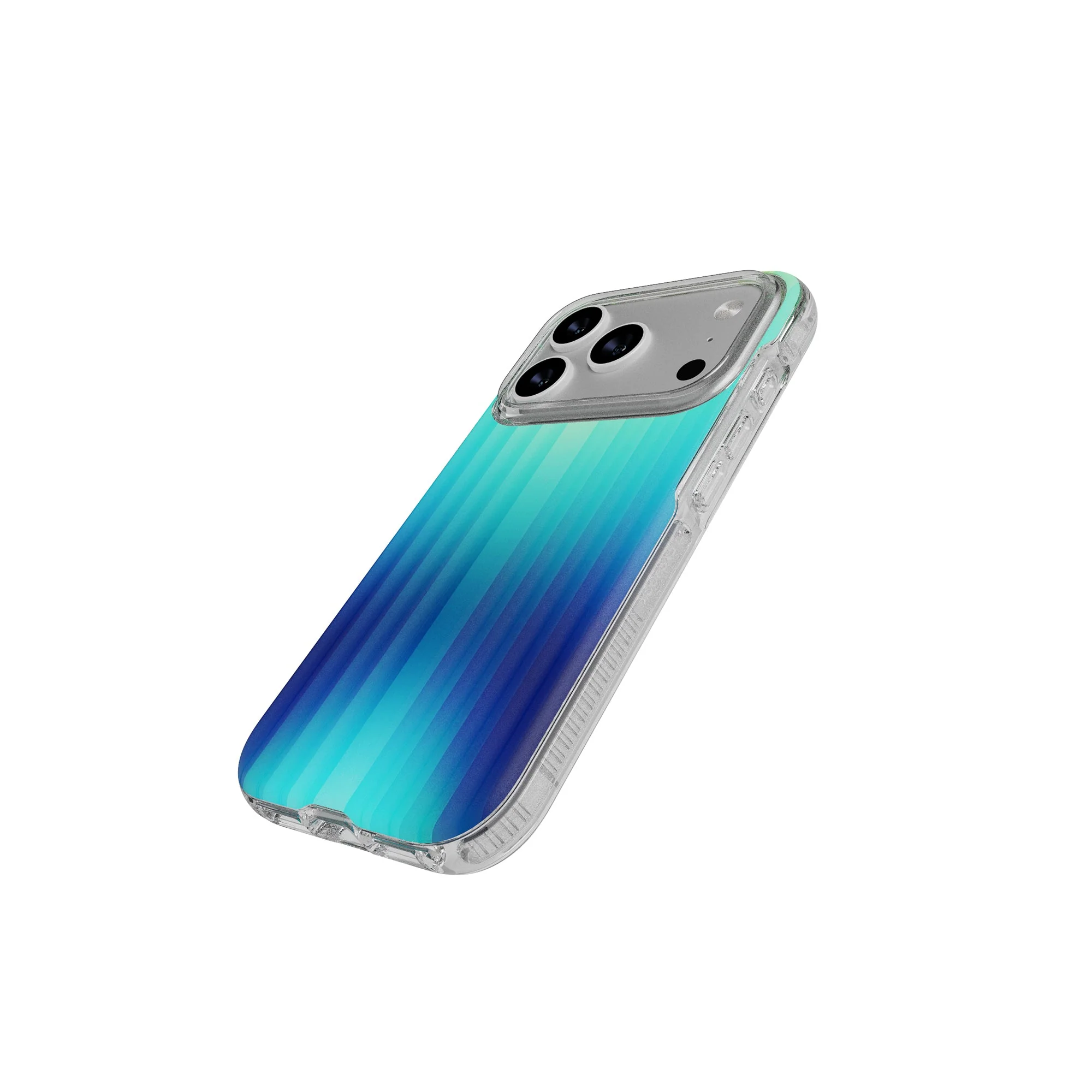 FlexQuartz MagSafe - Apple iPhone 17 Pro Case - Ombre Blue/Green - Image 3