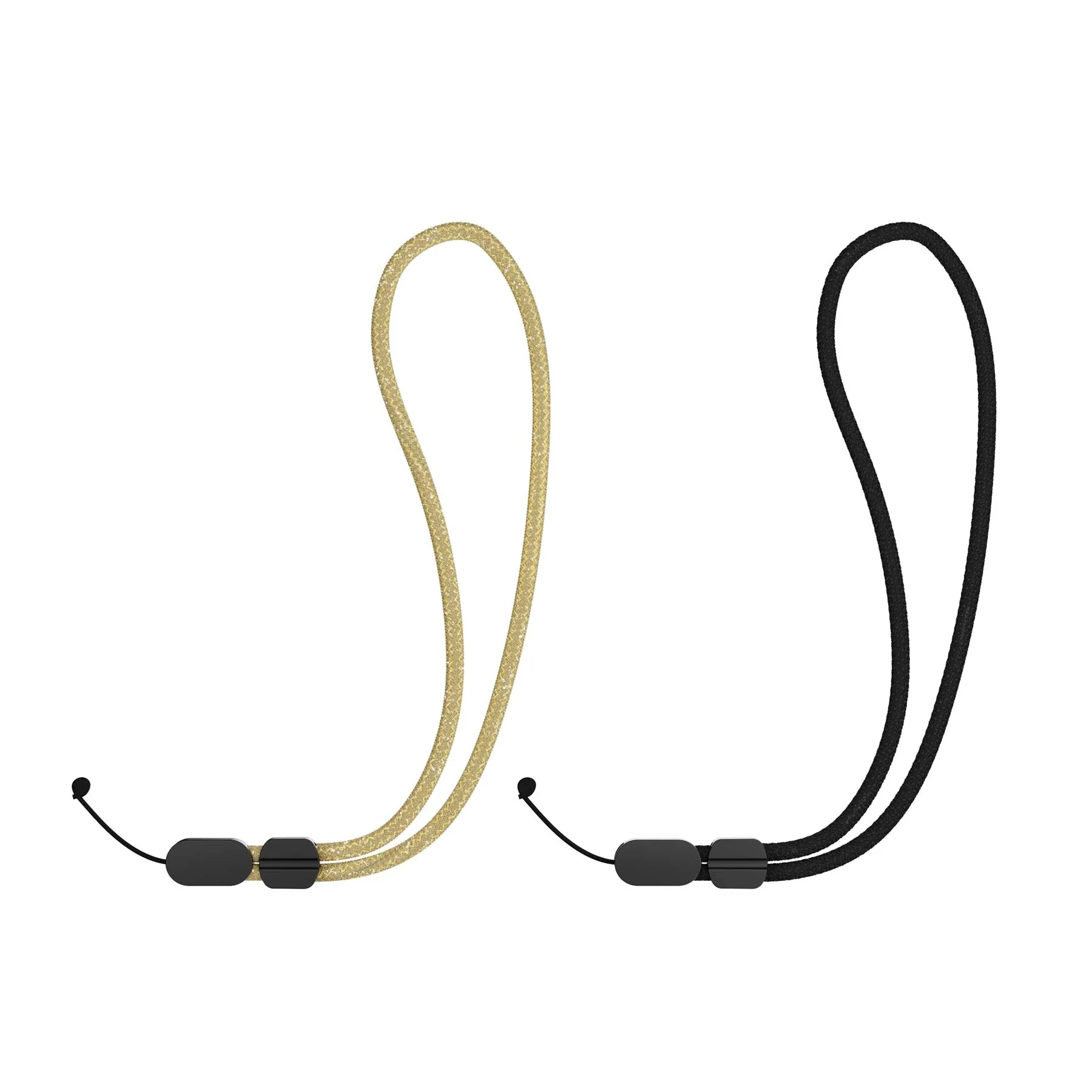 Wrist Lanyard Bundle (2-pack) - Universal Wrist Strap - Black & Gold
